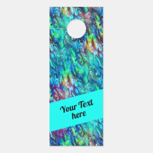 Neuseeland Abalone Paua Muschel Muster 1 Türanhänger