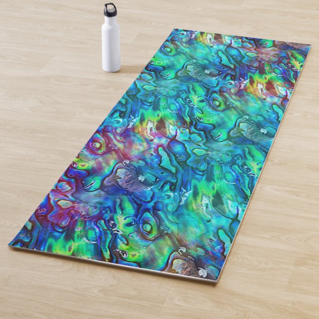 Neuseeland Abalone Paua Muschel Muster 1 Yogamatte (Beispiel)
