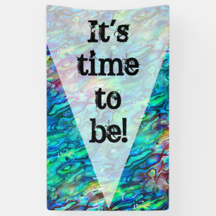 Neuseeland Abalone Paua Muschel Muster 1a Banner