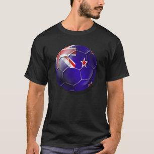 Neuseeland aller Weißkiwi-Flagge Ball T-Shirt