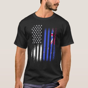 Neuseeland Amerikanischer Patriot Gewachsenes Land T-Shirt