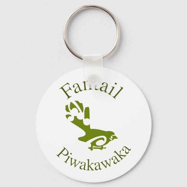 Neuseeland Aotearoa Fantail Schlüsselanhänger (Vorderseite)