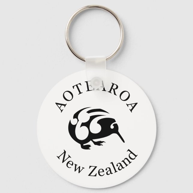 Neuseeland Aotearoa KIWI Schlüsselanhänger (Vorderseite)