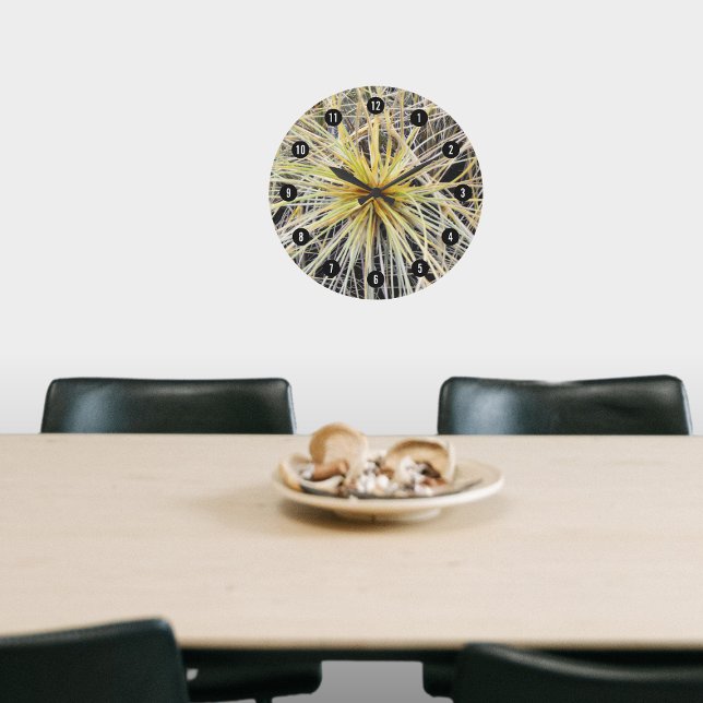 Neuseeland Beach Dune Grass Spinifex Custom Foto Große Wanduhr (New Zealand Beach Dune Grass Spinifex Custom Photo Large Clock)