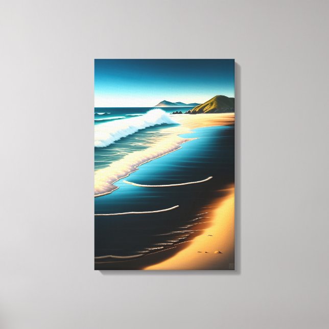 Neuseeland Beach Scene - Canvas Print Leinwanddruck (Vorderseite)