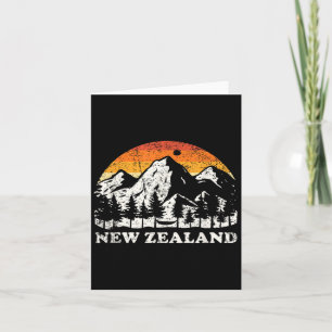 Neuseeland Bergwanderer Geschenk Neuseeland Karte