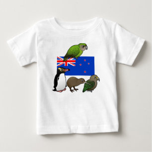 Neuseeland Birdorables Baby T-shirt