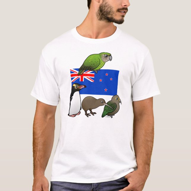 Neuseeland Birdorables T-Shirt (Vorderseite)