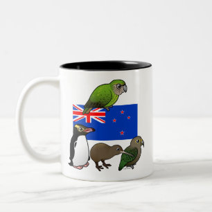 Neuseeland Birdorables Zweifarbige Tasse