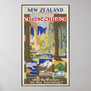 Neuseeland Christchurch Poster