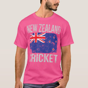 Neuseeland Cricket New Zealander Flag Cricket T-Shirt