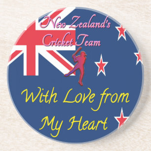 Neuseeland Cricket-Team: Liebe aus meinem Herzen K Getränkeuntersetzer