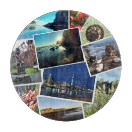 Neuseeland Custom Foto Collage Schneidebrett