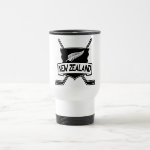 Neuseeland - Eishockey-Flag Reisebecher
