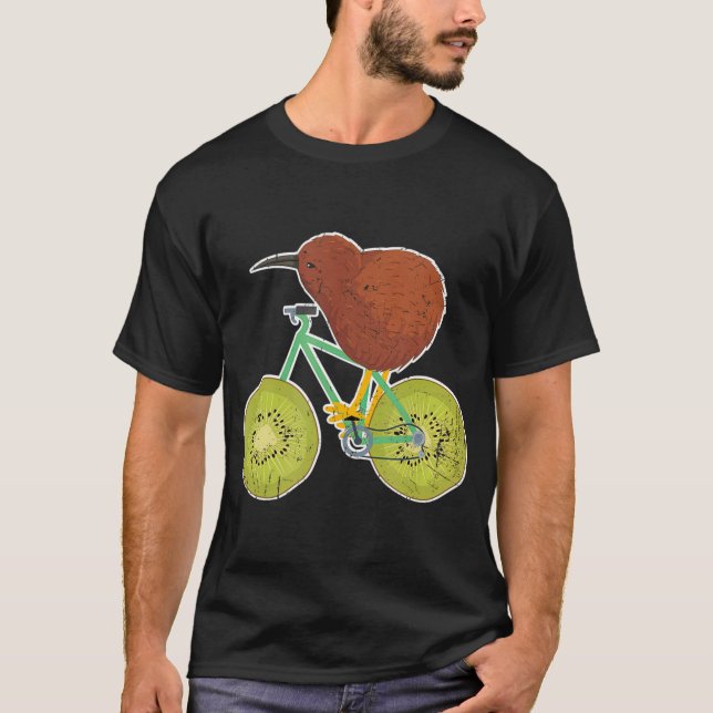 Neuseeland Fahrrad für Kiwi Fruit Liebhaber T-Shirt (Vorderseite)