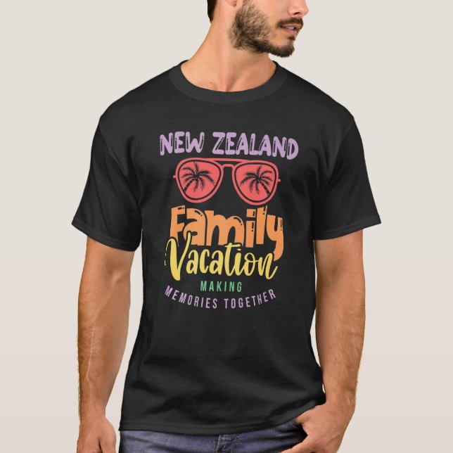 Neuseeland Familienurlaub Matching Outfit T-Shirt (Vorderseite)