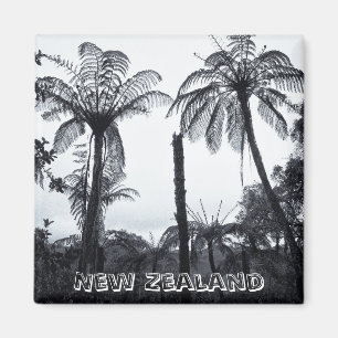 Neuseeland, Farn-Baum-Wald (Kühlschrankmagnet) Magnet