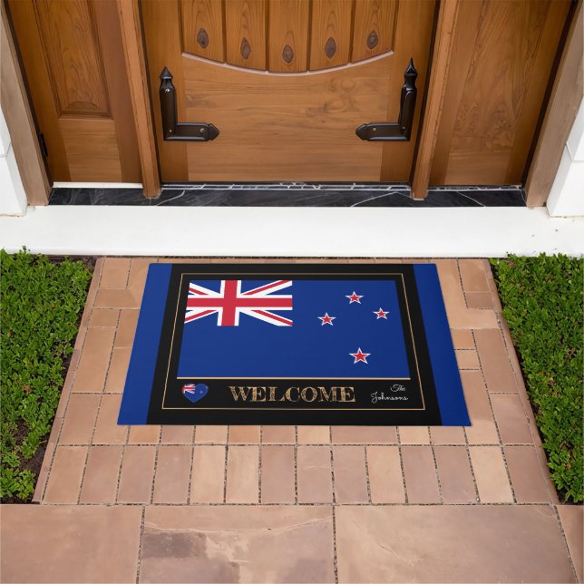 Neuseeland Flag House mat /rugby sports Fußmatte (Außenbereich)