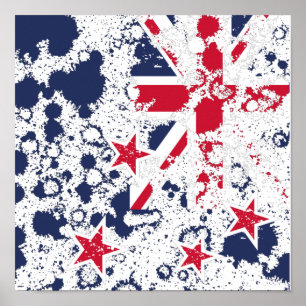 Neuseeland FLAG KCALIMA Effekt von Masanser Poster