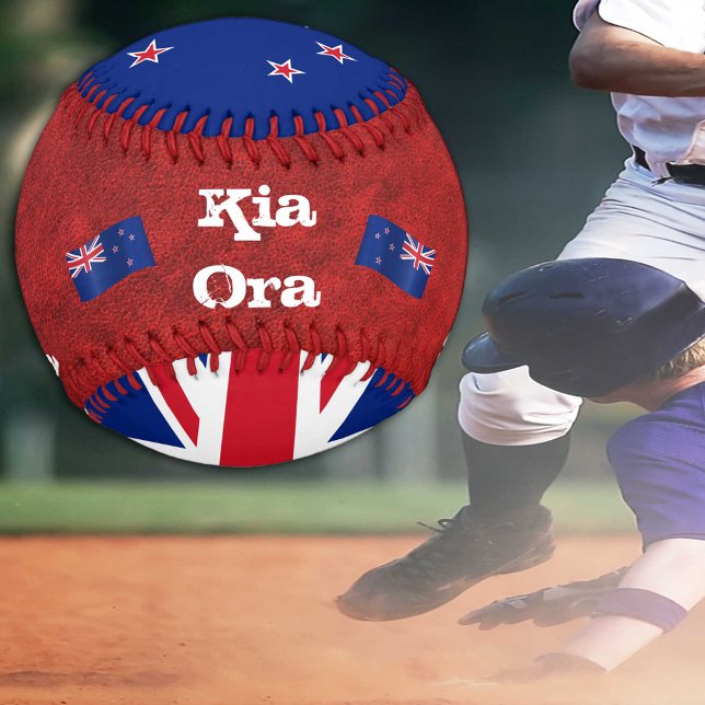 Neuseeland Flag & Kia Ora, Neuseeland / Sport Baseball (Von Creator hochgeladen)