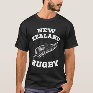 Neuseeland Flag Kiwis Rugby Team T-Shirt