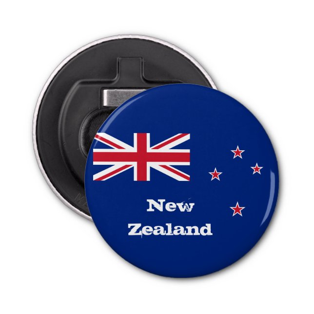 Neuseeland Flag & Neuseeland, Kiwi Party /sports Flaschenöffner (Vorderseite)