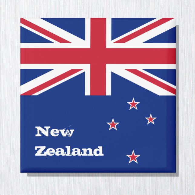 Neuseeland Flag Urlaub, Reise/Sport Magnet (Von Creator hochgeladen)
