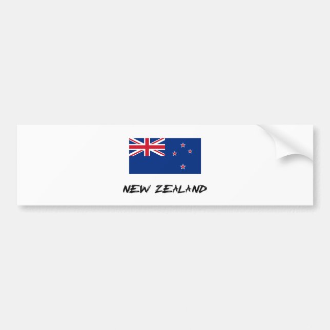 Neuseeland-Flagge Autoaufkleber (Vorne)