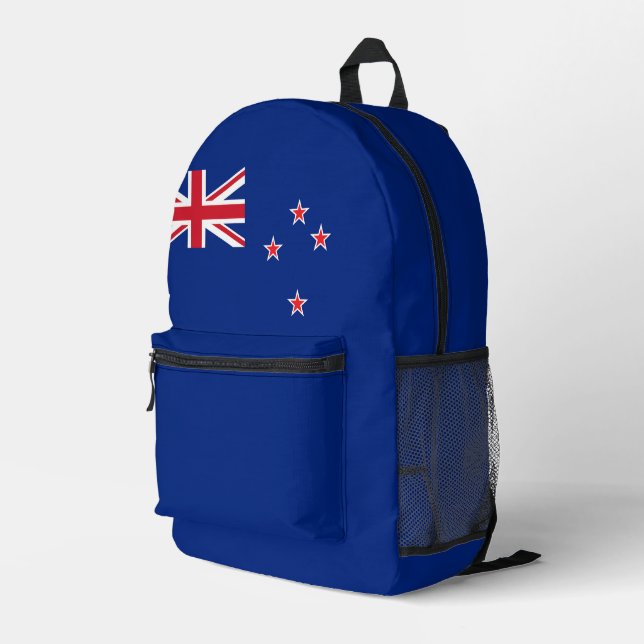 Neuseeland-Flagge Bedruckter Rucksack (Rückseitige Ecke Rechts)