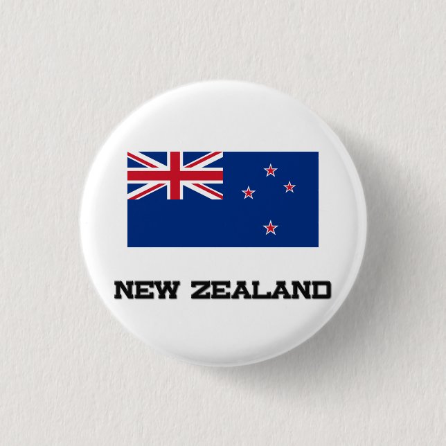 Neuseeland-Flagge Button (Vorderseite)