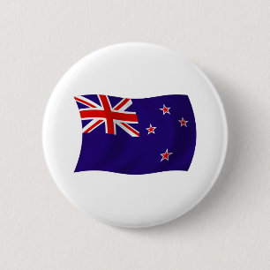Neuseeland-Flagge-Button Button