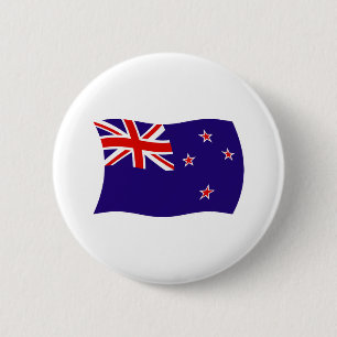 Neuseeland-Flagge-Button Button