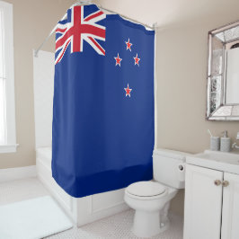 Neuseeland-Flagge Duschvorhang