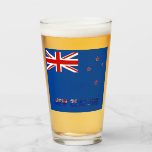Neuseeland-Flagge      Glas