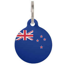 Neuseeland-Flagge Haustiermarke