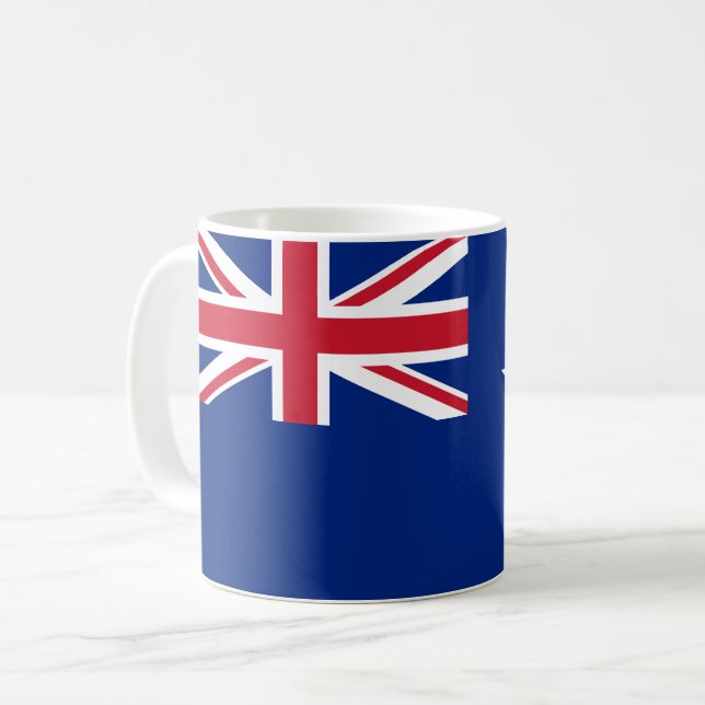 Neuseeland-Flagge Kaffeetasse (Vorderseite Links)