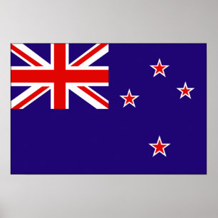 Neuseeland-Flagge Poster