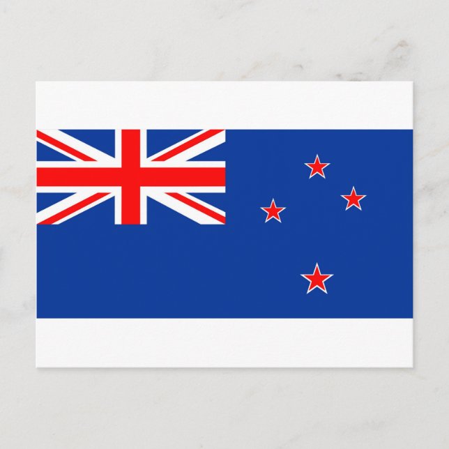 Neuseeland-Flagge Postkarte (Vorderseite)