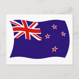 Neuseeland-Flagge Postkarte