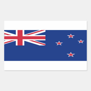 Neuseeland-Flagge Rechteckiger Aufkleber