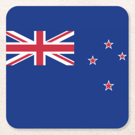 Neuseeland-Flagge Rechteckiger Pappuntersetzer