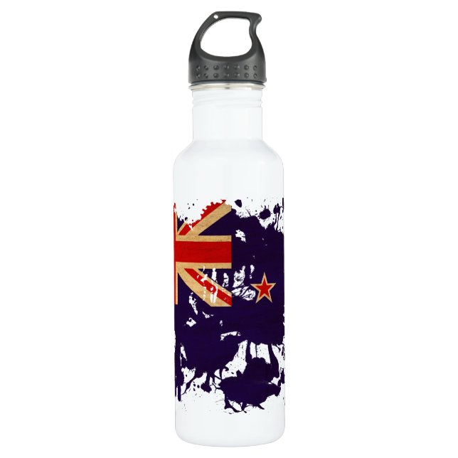 Neuseeland-Flagge Trinkflasche (Vorderseite)