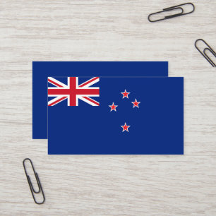 Neuseeland-Flagge Visitenkarte