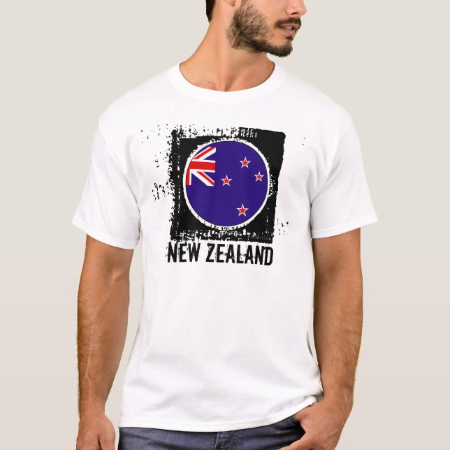 Neuseeland-Flaggen-T - Shirt (Vorderseite)