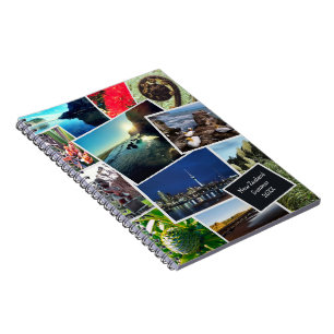 Neuseeland Foto Collage Travel Journal Notizblock