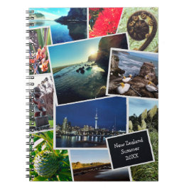 Neuseeland Foto Collage Travel Journal Notizblock