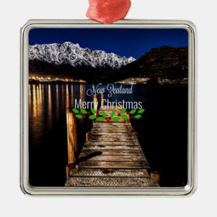 Neuseeland, frohe Weihnachten, Ornament Aus Metall