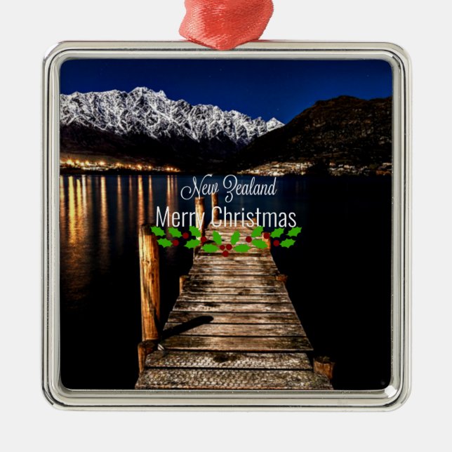 Neuseeland, frohe Weihnachten, Ornament Aus Metall (Vorne)