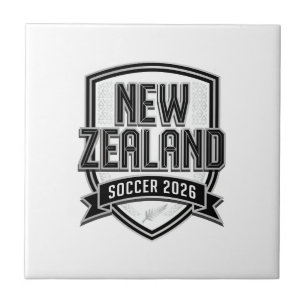 Neuseeland Fußball 2026 Fußball Bold Land Typogr Fliese