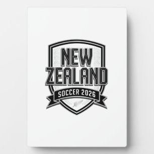 Neuseeland Fußball 2026 Fußball Bold Land Typogr Fotoplatte